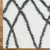 Lotus Rugs Cream Mesh Mellow Power-Loomed Rug