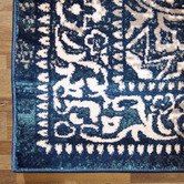 Lotus Rugs Navy Fade Barren Power-Loomed Rug