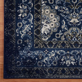 Lotus Rugs Navy Vignette Barren Power-Loomed Rug