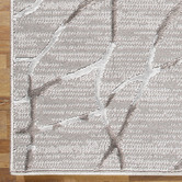 Lotus Rugs Platinum Grey Fantasy Power-Loomed Rug