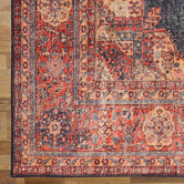 Lotus Rugs Orange &amp; Navy Divine Power-Loomed Rug