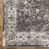 Lotus Rugs Grey Retro Empire Power-Loomed Rug