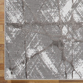 Lotus Rugs Cinereous Grey Fantasy Power-Loomed Rug