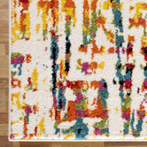 Lotus Rugs Multi-Coloured Maze Nebula Power-Loomed Rug