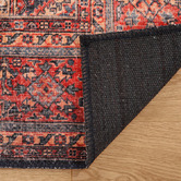 Lotus Rugs Orange &amp; Navy Divine Power-Loomed Rug