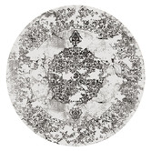 Lotus Rugs Grey Damask Aspire Round Rug