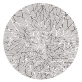 Lotus Rugs Platinum Grey Fantasy Round Rug