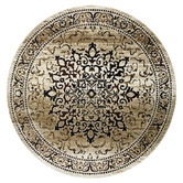 Lotus Rugs Beige Fade Barren Round Rug