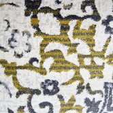 Lotus Rugs Cream &amp; Yellow Barren Round Rug