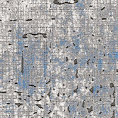 Lotus Rugs Blue Ikat Maxim Power-Loomed Rug