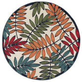 Lotus Rugs Lucca Hiba Indoor/Outdoor Round Rug