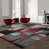 Lotus Rugs Red Harleian Power-Loomed Rug
