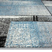 Lotus Rugs Blue Harleian Power-Loomed Rug