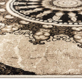 Lotus Rugs Brown Dome Beantown Round Rug