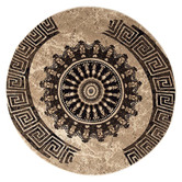 Lotus Rugs Brown Dome Beantown Round Rug