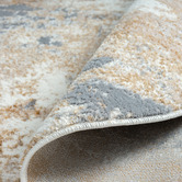 Lotus Rugs Taupe Luna Power-Loomed Round Rug