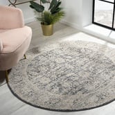Lotus Rugs Charcoal Fantine Round Rug