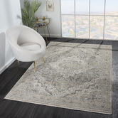 Lotus Rugs Taupe Fantine Power-Loomed Rug