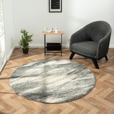 Lotus Rugs Ash Astra Power-Loomed Round Rug