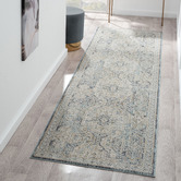 Lotus Rugs Charcoal Fantine Power-Loomed Runner
