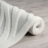Lotus Rugs Ivory Charm Power-Loomed Runner