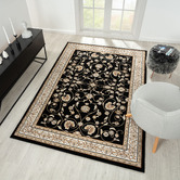 Lotus Rugs Black Ceres Rug