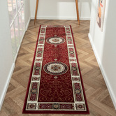 Lotus Rugs Red Ceres Power-Loomed Runner