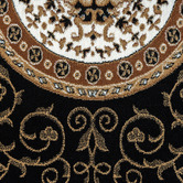 Lotus Rugs Black Ceres Power-Loomed Rug
