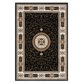 Lotus Rugs Black Ceres Power-Loomed Rug