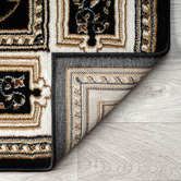 Lotus Rugs Black Ceres Power-Loomed Rug