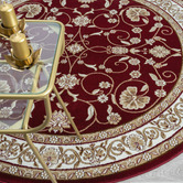 Lotus Rugs Red Ceres Round Rug