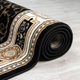 Lotus Rugs Black Ceres Power-Loomed Rug
