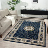 Lotus Rugs Navy Ceres Power-Loomed Rug