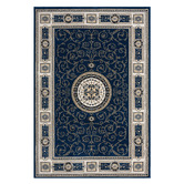 Lotus Rugs Navy Ceres Power-Loomed Rug