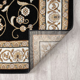 Lotus Rugs Black Ceres Runner