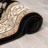 Lotus Rugs Black Ceres Runner