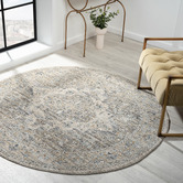 Lotus Rugs Taupe Fantine Round Rug