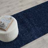 Lotus Rugs Navy Vivien Power-Loomed Runner