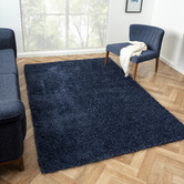 Lotus Rugs Navy Vivien Power-Loomed Rug