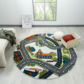 Lotus Rugs Noah Power-Loomed Round Rug