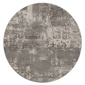 Lotus Rugs Nickel Grey Fantasy Round Rug