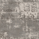 Lotus Rugs Nickel Grey Fantasy Round Rug