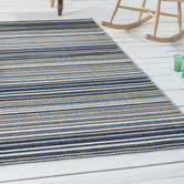 Lotus Rugs Cloud Parma Striped Indoor/Outdoor Rug