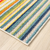 Lotus Rugs Multicolour Parma Striped Indoor/Outdoor Rug