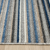 Lotus Rugs Cloud Parma Striped Indoor/Outdoor Rug