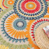 Lotus Rugs Roseburg Floral Indoor/Outdoor Rug