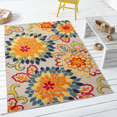 Lotus Rugs Lancaster Floral Indoor/Outdoor Rug