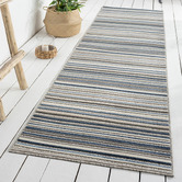 Lotus Rugs Cloud Parma Striped Indoor/Outdoor Runner