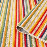 Lotus Rugs Multicolour Parma Striped Indoor/Outdoor Runner
