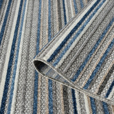 Lotus Rugs Cloud Parma Striped Indoor/Outdoor Runner